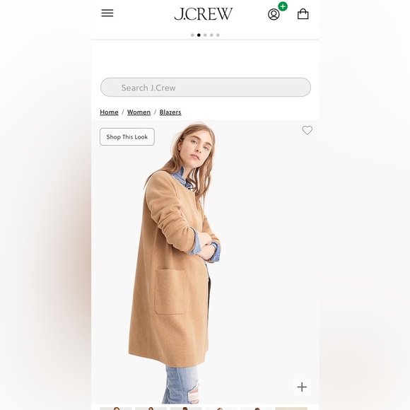 J.Crew NWT Juliette collarless sweater-blazer sz L - Picture 2 of 10